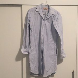 Kiel James Patrick Scallop Oxford Shirtdress